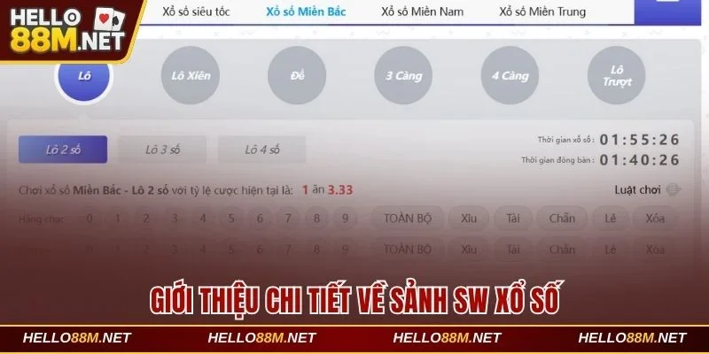 Giới thiệu chi tiết về sảnh giải trí SW Xổ Số